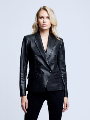 Kenzie Leather Blazer