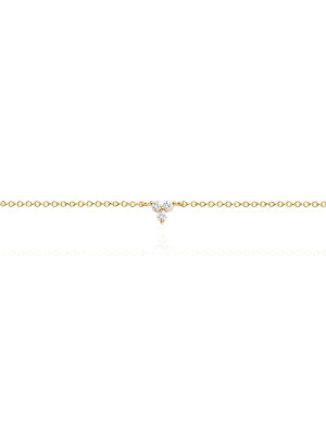 Ef Collection Diamond Trio Anklet