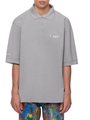 ‘geographics’ Polo Shirt (geographics-polo-grey)