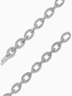 Effy Pave Classica 14k White Gold Diamond Link Bracelet, 1.52 Tcw