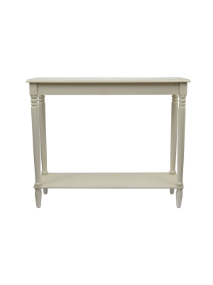 Simplify Large Console Table Antique White - Décor Therapy