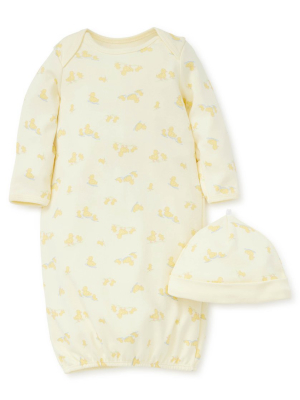 Little Ducks Sleeper Gown And Hat