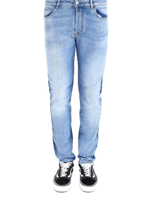 Marcelo Burlon County Of Milan Two-toned Slim-fit Jeans