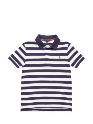 Ralph Lauren Kids Logo Striped Polo Shirt