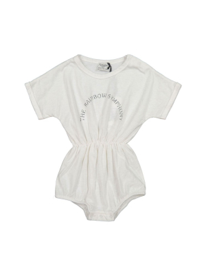 Tocoto Vintage Rainbow Romper - Off White