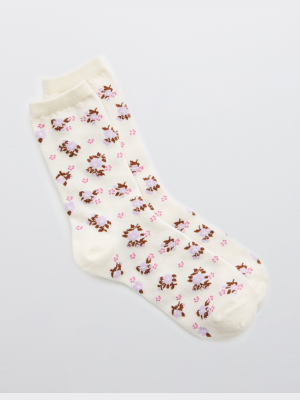 Aerie Waffle Crew Socks