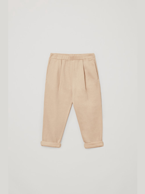 Organic Cotton Pleated Jersey Joggers