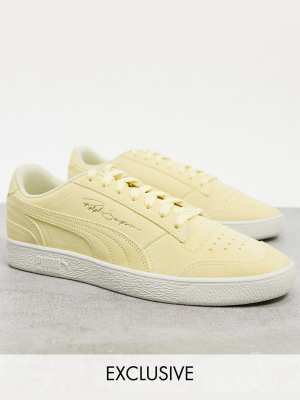 Puma Ralph Sampson Suede Sneakers In Yellow Exclusive To Asos