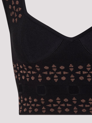 Alaïa Floral Jacquard Tank Top