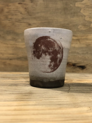 Shot Glass: Full Moon - White