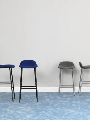 Form Bar + Counter Stool: Steel Upholstered