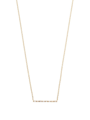 London Baguette Bar Necklace