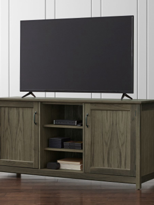 Ainsworth Walnut 64" Media Console With Glass/wood Doors