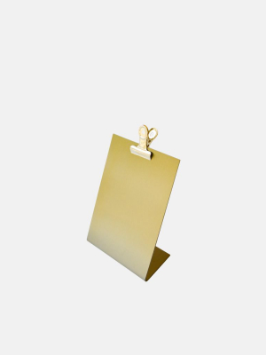 Brass Clipboard - Small