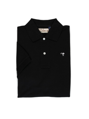 Palmetto Polo- Black