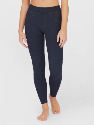 Assets By Spanx Women's Jean-look Leggings - Indigo