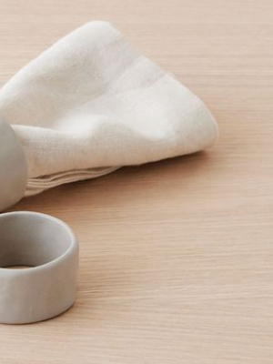 Grey Stoneware Napkin Ring