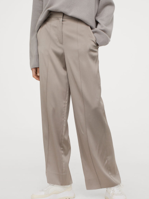 Dressy Silk-blend Pants