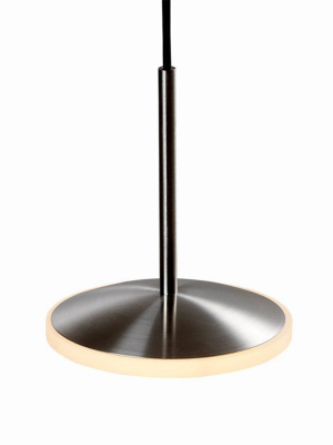 Chrona Dish Horizontal Steel Pendant In Various Sizes