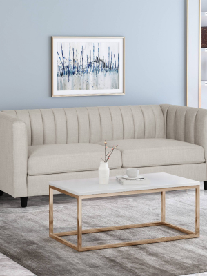 Humbolt Contemporary Channel Stitched Sofa - Christopher Knight Home