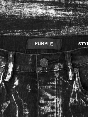 Purple Brand P001 - Black Wash Metallic Silver