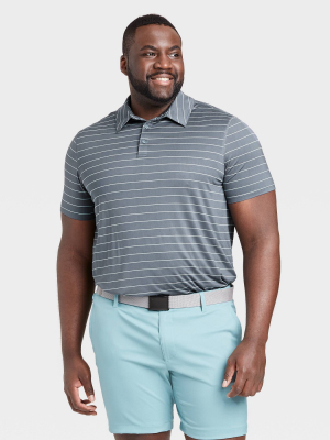 Men's Striped Golf Polo Shirt - All In Motion™