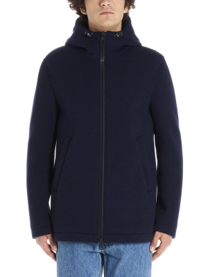 Herno Hooded Zip-up Jacket