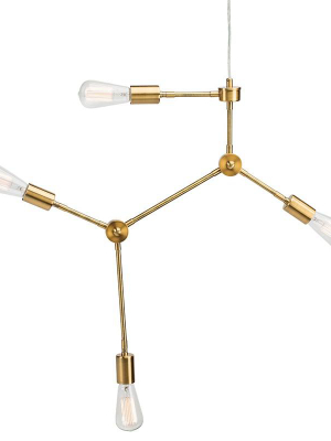 Nuevo Pratt Pendant Lighting - Antique Brass