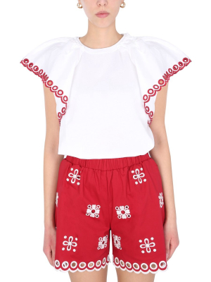 Redvalentino Sangallo Embroidered Blouse