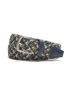 Anderson's Stretch Woven Belt In Brown Mix