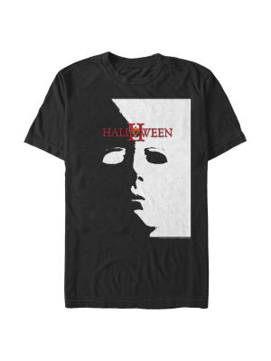 Men's Halloween Ii Michael Myers Mask Poster T-shirt