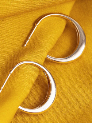 Luna Gold Hoop Earrings