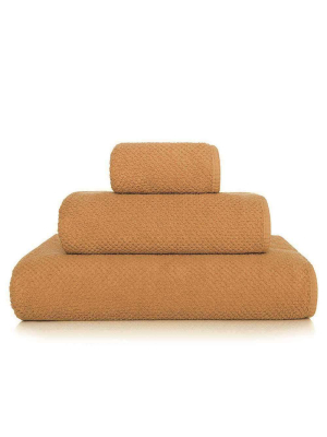 Graccioza Bee Waffle Bath Towel - Camel - Available In 5 Sizes