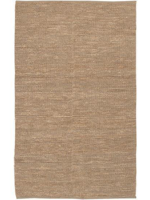 Continental Collection Jute Area Rug In Wheat