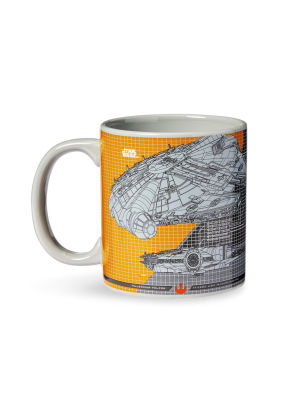 Seven20 Star Wars Millennium Falcon Grid Schematics - 20oz Ceramic Mug