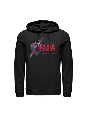 Men's Nintendo Legend Of Zelda Ocarina Of Time Pull Over Hoodie