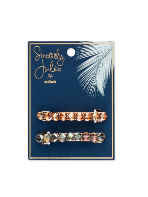Sincerely Jules By Scunci Barrettes With Stone - 2ct