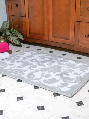 21"x34" Basel Reversible Cotton Bath Rug - Chesapeake