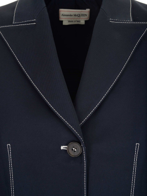 Alexander Mcqueen Single Breasted Blazer