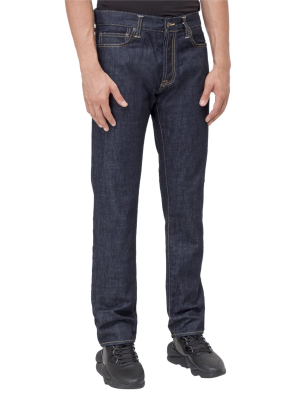 Carhartt Wip Mid-rise Straight Leg Jeans