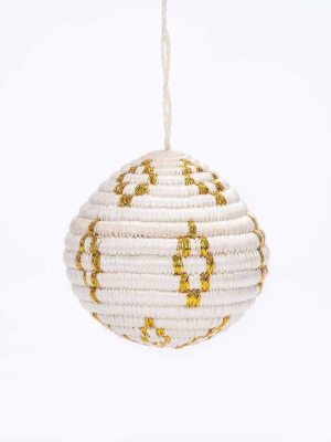 Globe Ornament - Gold Metallic