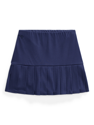 Pleated Stretch Ponte Skort