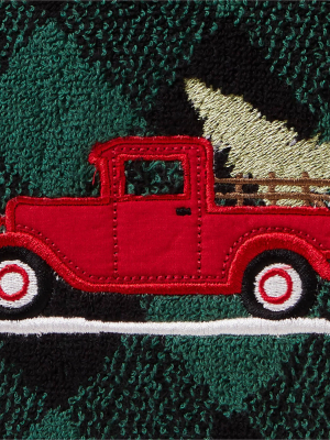 2pk Farm Truck Hand Towel Set Green - Skl Home