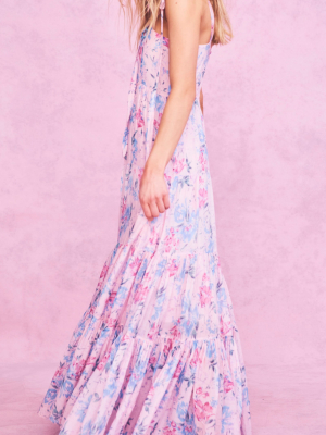 Burrows Floral-print Cotton-blend Maxi Dress