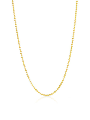 14kt Yellow Gold Ball Chain Necklace