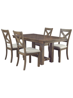Moriville Rectangular Dining Room Extension Table Grayish Brown - Signature Design By Ashley
