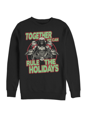 Men's Star Wars Christmas Dark Side Rulers Sweatshirt