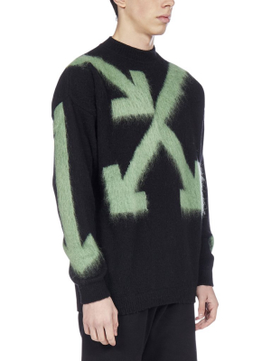 Off-white Arrows Motif Intarsia Knit Jumper