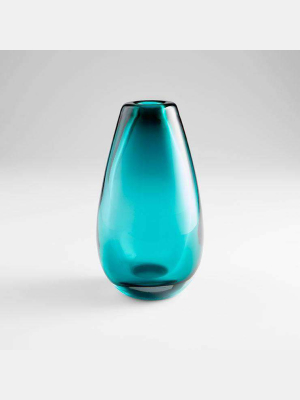 Large Blown Ocean Vase