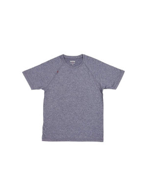 Rhone Midnight Heather Reign Short Sleeve